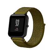 華米米動Amazfit Bip Watch 20mm 尼龍織紋回環錶帶橄欖綠