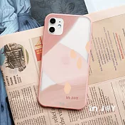 INJOYmall for iPhone XS 玫瑰奶茶 輕巧耐撞擊邊框手機殼