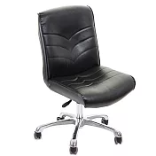 GXG 短背皮面 無扶手電腦椅 (鋁合金腳) TW-1008 LU