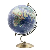 SkyGlobe 12吋衛星邑森S古銅底座地球儀(中英文對照)