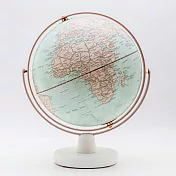 SkyGlobe 10吋新仿古玫瑰金360度旋轉白木座地球儀(英文版)