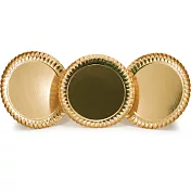 《GHIDINI》花邊點心紙盤3入(金31cm)