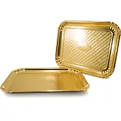 《GHIDINI》長方點心紙盤2入(金)