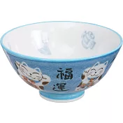 《Tokyo Design》瓷製餐碗(招財貓藍11.5cm)