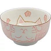 《Tokyo Design》瓷製餐碗(塗鴉貓紅13cm)