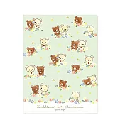 San-X 拉拉熊遇見蜂蜜小熊系列雙開10入A4文件夾。綠