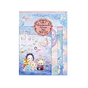 San-X 魔幻馬戲團人魚眼淚瓶系列信紙組4柄。海洋