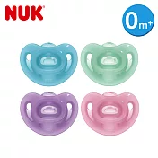 NUK-SENSITIVE全矽膠安撫奶嘴1入(1號初生型0m+) 紫