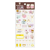 San-X 拉拉熊元氣生活系列手帳本專用momo貼紙。懶妹