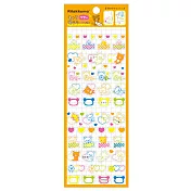 San-X 拉拉熊歡樂時光系列手帳本專用螢光貼紙。咖