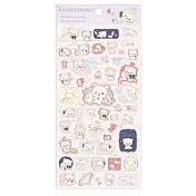 San-X 懶妹與長毛貓系列系列貼紙。粉紫