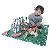 【丹麥BAKOBA】浮樂百變積木-地墊4片組(會漂浮的積木)