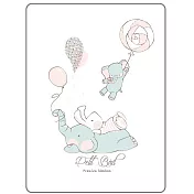 韓國 Petit Bird 竹纖維~嬰幼兒防水保潔床墊(防尿墊)—大象家族