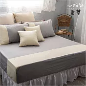 【麗塔寢飾】40支紗精梳棉 雙人床包 心粉彩- 香草