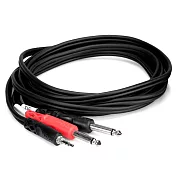 美國HOSA音源線轉接線CMP-159(TRS公3.5mm轉雙TS公6.35mm;長90公分)音訊線聲音訊號線連接線