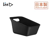 【日本岩谷Iwatani】RETTO曲面一體簡約方形浴室舀水盆-2色可選 -黑