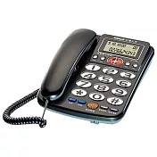 SANLUX 台灣三洋 來電顯示 超大鈴聲 有線電話機 TEL-856鐵灰 鐵灰