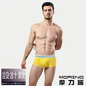 【MORINO摩力諾】時尚運動平口褲/四角褲 L 黃色