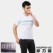 【MORINO摩力諾】時尚型男短袖衫/短袖上衣/T恤-3件組 M 白色
