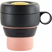 《LEKUE》矽膠摺疊隨行杯(粉橘350ml)