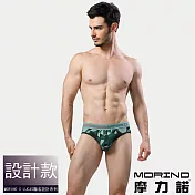 【MORINO摩力諾】幾何迷彩時尚三角褲 M 綠色