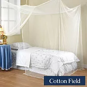 棉花田【極簡風】細網單人四方蚊帳(90x180cm)