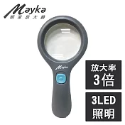 【Mayka 明家】LED 柔光放大鏡 (TM-1216 銀髮族 兒童戶外昆蟲觀察 生活用品)