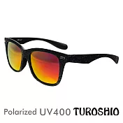 Turoshio TR90 偏光太陽眼鏡 粗框中性款 火焰紅 H80141 C1