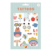 荷蘭Petit Monkey 我愛熊貓紋身貼紙