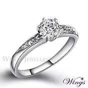 【WINGS】八心八箭戒指《雅緻時尚》|0.5克拉 閃耀擬真鑽 優雅輕奢風 5號