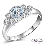 【WINGS】一克拉八心八箭戒指《韶光》|閃耀擬真鑽 華麗設計款 6號