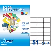 UNI-US4459-100裕德標籤100入