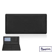 【OMNIA】12卡1照暗黑極簡牛皮長夾