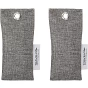 《TRAVELON》去味除溼竹炭包2入(灰綠)