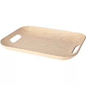 《NOW》雙柄長方托盤(橡膠木)