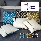 【麗塔寢飾】40支紗精梳棉 40*40cm抱枕套(一入) jazz- 藍色