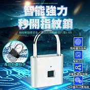 智慧強力秒開指紋鎖 灰鈦銀