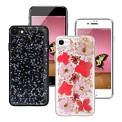 CITYBOSS for iPhone SE2 4.7吋 繽紛星空防滑保護殼-玫瑰金飛燕 星空 兩款任選玫瑰金飛燕