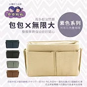 台灣婆婆媽媽袋中袋 多功能魔術整理包中包(小;適有很多包包的妳)黑色 黑色