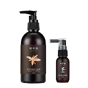 GRANGE璞草園 溫和頭皮呼吸組(肥皂草溫和洗髮露250ml＋賦活頭皮調理露35ml)