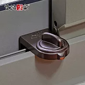 【生活采家】日本GUARD兒童安全鋁窗落地門鎖_大安全鈕型(棕)#34006