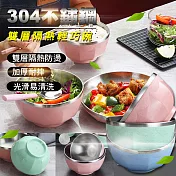 304不鏽鋼雙層隔熱輕巧碗 大