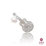 BILLY KING 貝麗晶 【樂器系列-58】(BK158) 吉他珍珠胸針