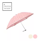 極輕巧降溫黑膠反摺傘-碎花布蕾(花粉紅)
