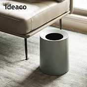 【日本ideaco】圓形家用垃圾桶-11.4L -米白