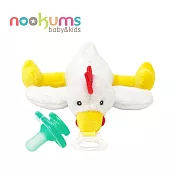 【美國nookums】寶寶可愛造型安撫奶嘴 / 玩偶-早安咕咕雞