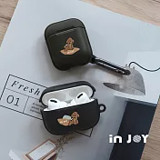 INJOYmall for AirPods Pro 焦糖貴賓犬 保護套 TPU收納盒 附掛勾 黃色款
