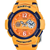 CASIO Baby-G 活力甜心運動休閒腕錶- 橘