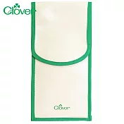 日本可樂牌Clover熨斗收納袋 小型熨斗袋燙鬥收納袋22-110(內部共有兩個夾層;魔鬼氈式)長形縫紉用品收納袋PVC儲存袋