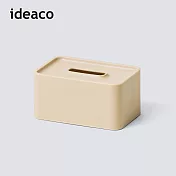 【日本ideaco】壁掛/桌上兩用餐巾紙盒(內徑17X10.6X7.5CM) -米白